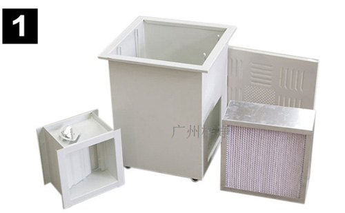 高效送風口四件套主要包括靜壓箱、散流板、高效過濾器、調(diào)節(jié)閥四件。 高效送風口四件套主要包括靜壓箱、散流板、高效過濾器、調(diào)節(jié)閥四件。