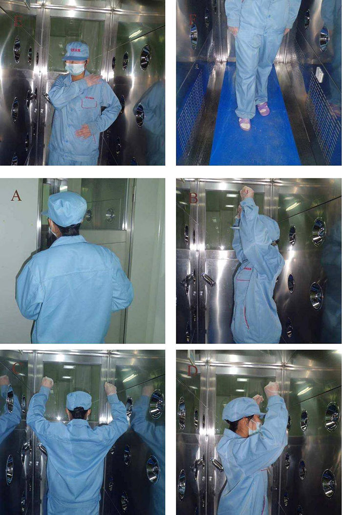 使用前應檢查風淋室的外觀是否完好,電氣系統(tǒng)是否正常,氣簾是否運行順暢。 使用前應檢查風淋室的外觀是否完好,電氣系統(tǒng)是否正常,氣簾是否運行順暢。